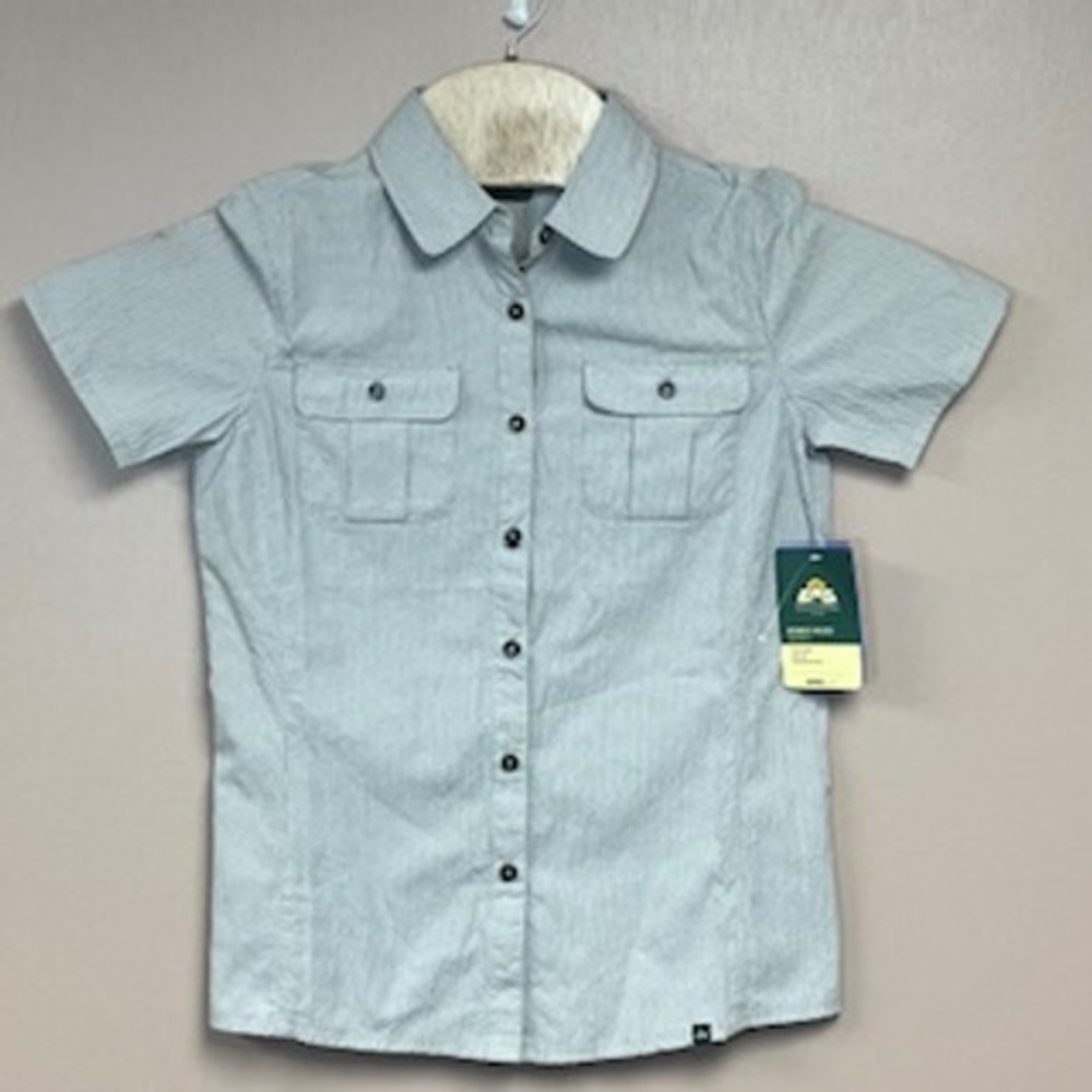 EMS‎ Eastern Mountain Sports Bonus Miles Hiking Shirt Womens XS Grey TechDry